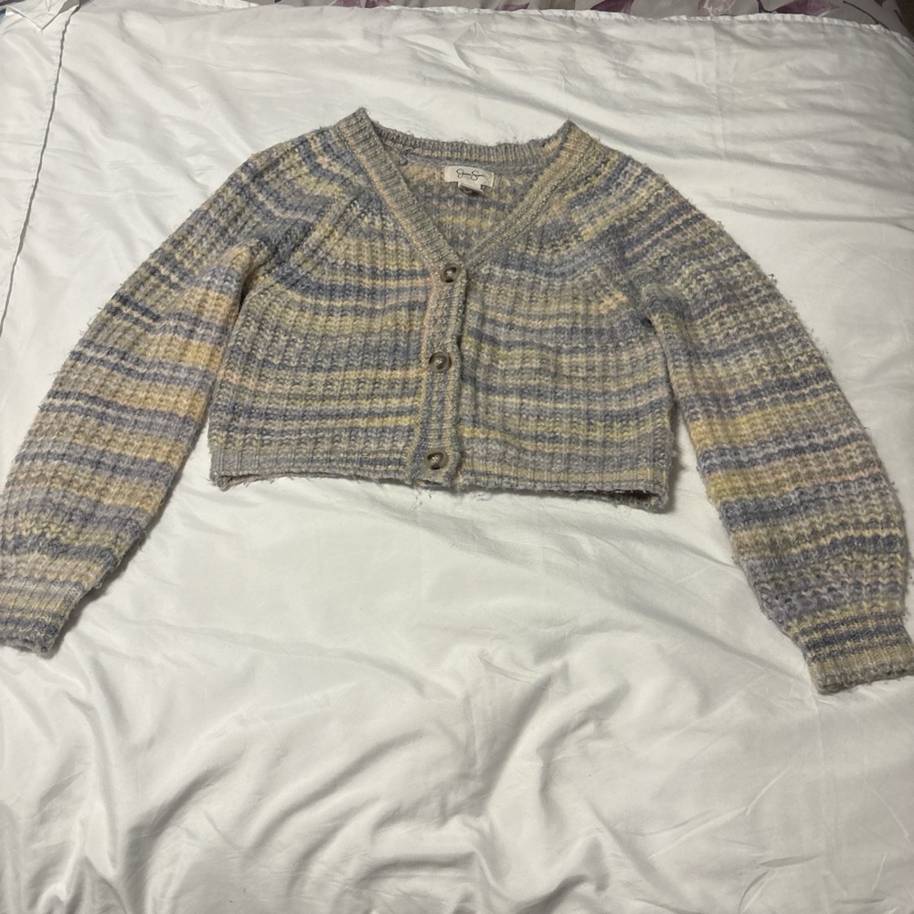 Jessica Simpson Pastel Striped Cardigan